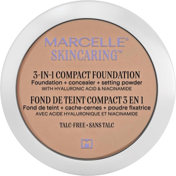 Marcelle Other - Marcelle Skincaring 3-in-1 Compact Foundation + Concealer + Setting Powder